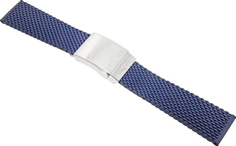 breitling 276s|Blue mesh rubber strap .